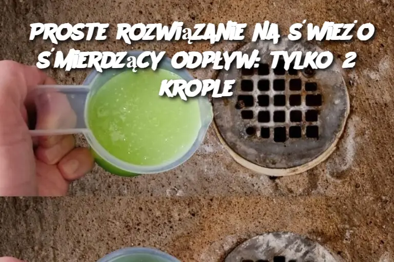 Proste rozwiązanie na świeżo śmierdzący odpływ: tylko 2 krople