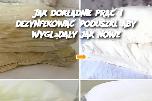 Jak dokładnie prać i dezynfekować poduszki, aby wyglądały jak nowe