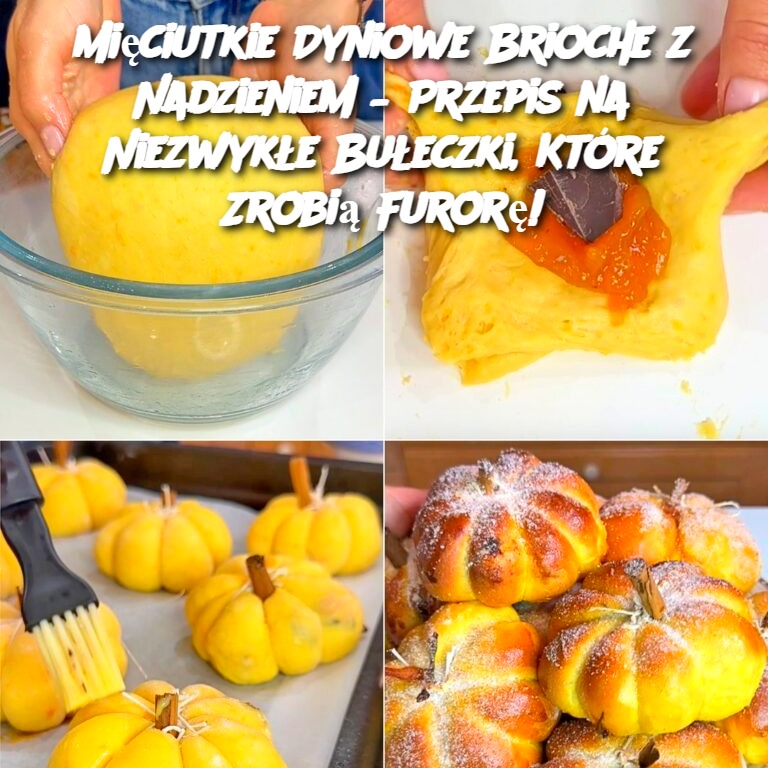 Mięciutkie Dyniowe Brioche z Nadzieniem – Przepis na Niezwykłe Bułeczki, Które Zrobią Furorę!