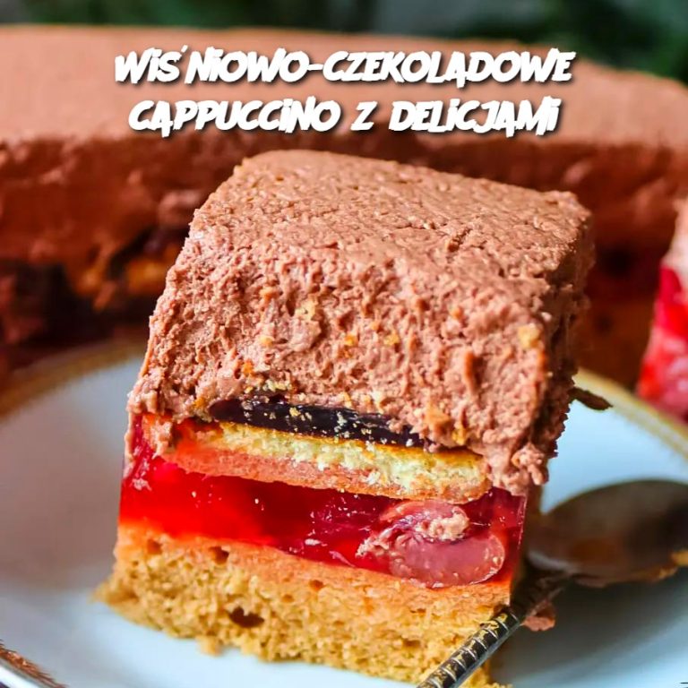 Wiśniowo-czekoladowe cappuccino z delicjami