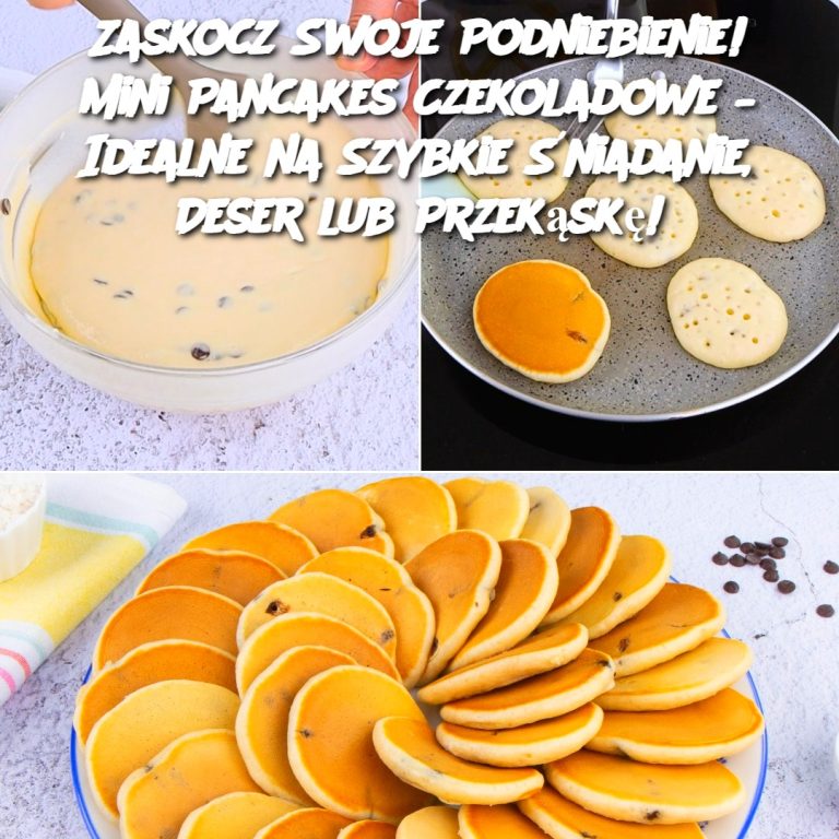 Zaskocz Swoje Podniebienie! Mini Pancakes Czekoladowe – Idealne na Szybkie Śniadanie, Deser lub Przekąskę!