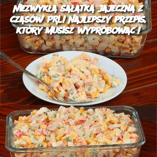 Niezwykła sałatka jajeczna z czasów PRL! Najlepszy przepis, który musisz wypróbować!