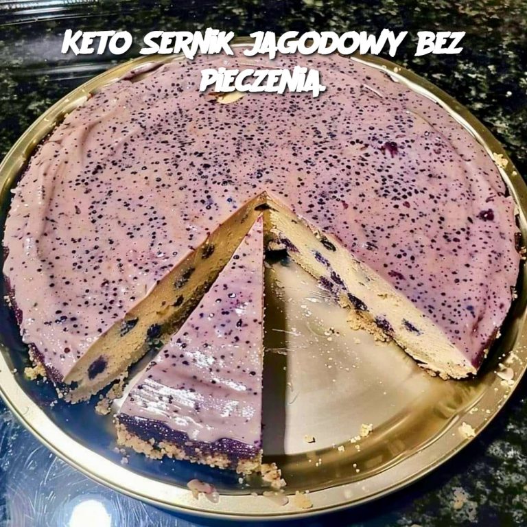 Keto Sernik Jagodowy Bez Pieczenia