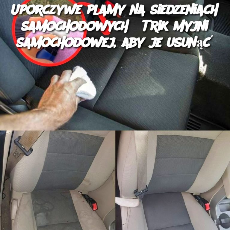 Uporczywe plamy na siedzeniach samochodowych? Trik myjni samochodowej, aby je usunąć