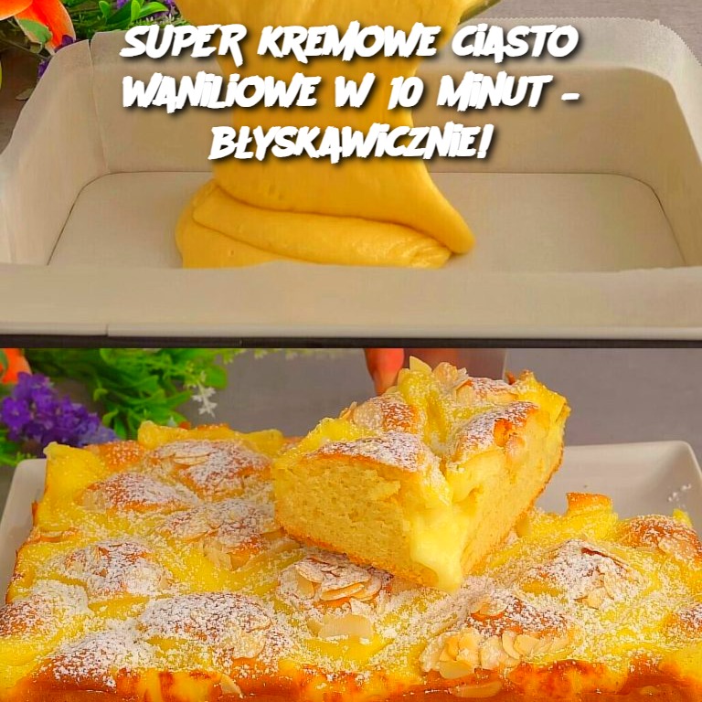 Super kremowe ciasto waniliowe w 10 minut – błyskawicznie!