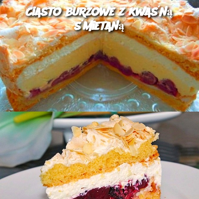 Ciasto burzowe z kwaśną śmietaną