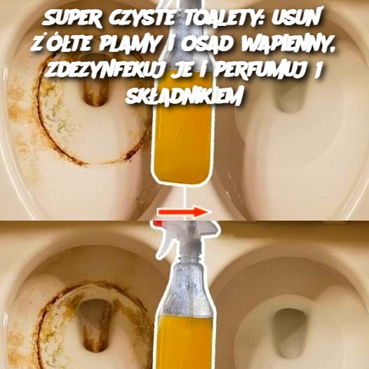 Super czyste toalety: usuń żółte plamy i osad wapienny, zdezynfekuj je i perfumuj 1 składnikiem