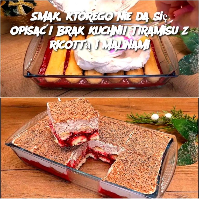 Smak, którego nie da się opisać! Tiramisu z ricottą i malinami