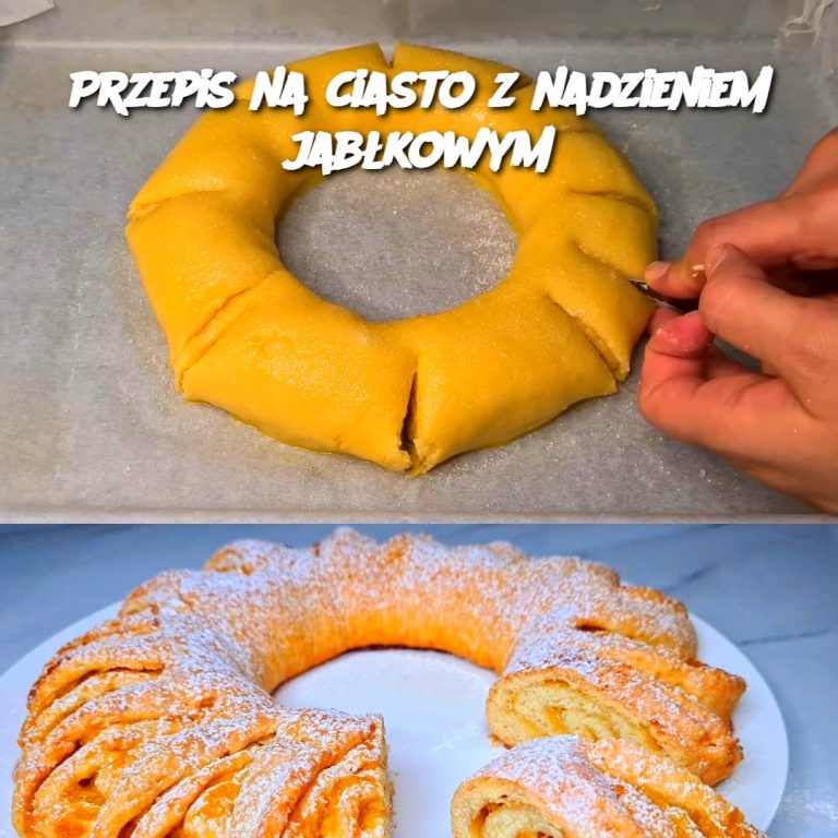 Przepis na ciasto z nadzieniem jabłkowym