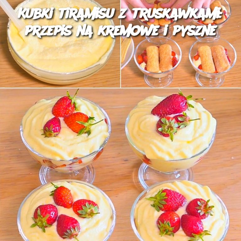 Kubki tiramisu z truskawkami: przepis na kremowe i pyszne