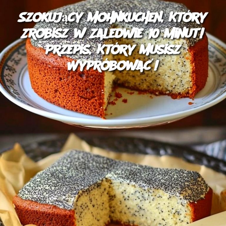 Szokujący Mohnkuchen, Który Zrobisz w Zaledwie 10 Minut! Przepis, Który Musisz Wypróbować!