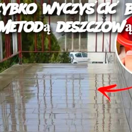 Jak szybko wyczyścić balkon metodą deszczową