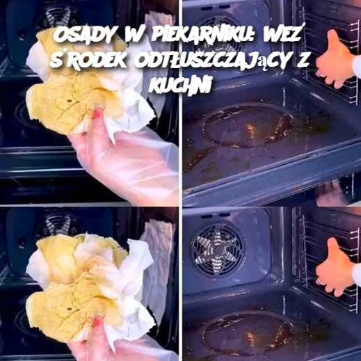 Osady w piekarniku: weź środek odtłuszczający z kuchni