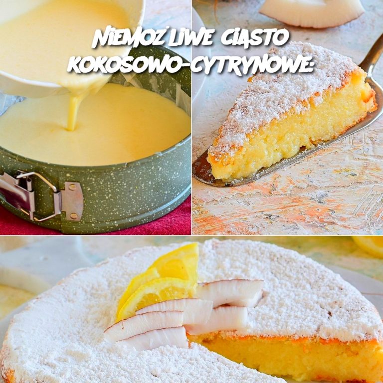 Niemożliwe ciasto kokosowo-cytrynowe: