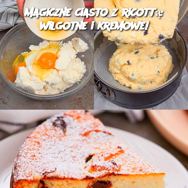 Magiczne ciasto z ricottą: wilgotne i kremowe!