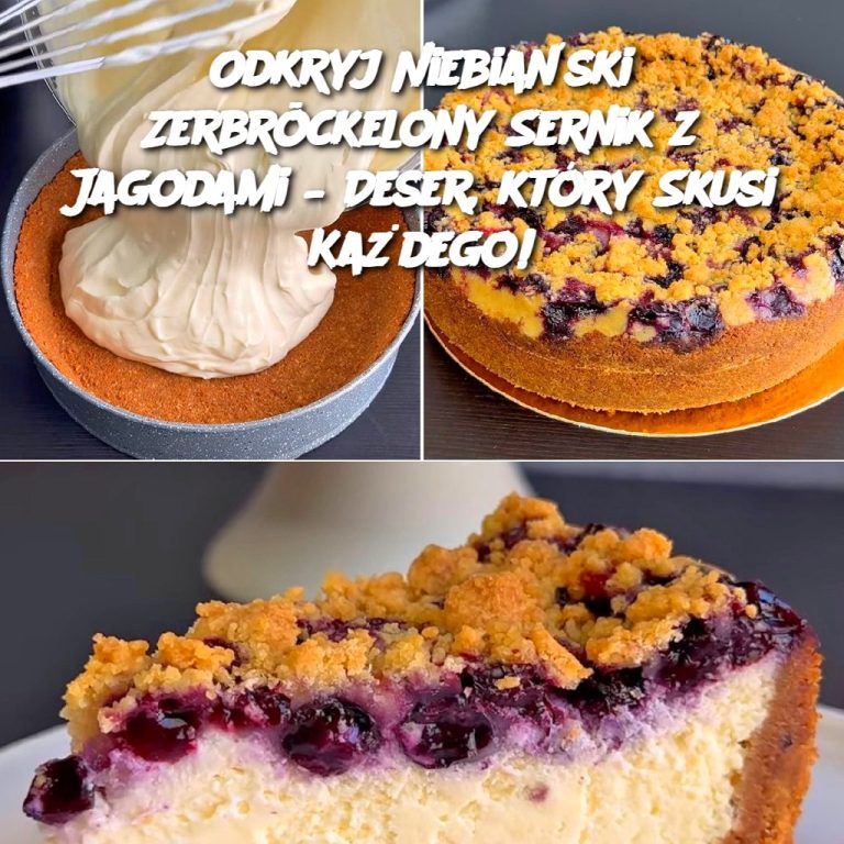 Odkryj Niebiański Zerbröckelony Sernik z Jagodami – Deser, który Skusi Każdego!