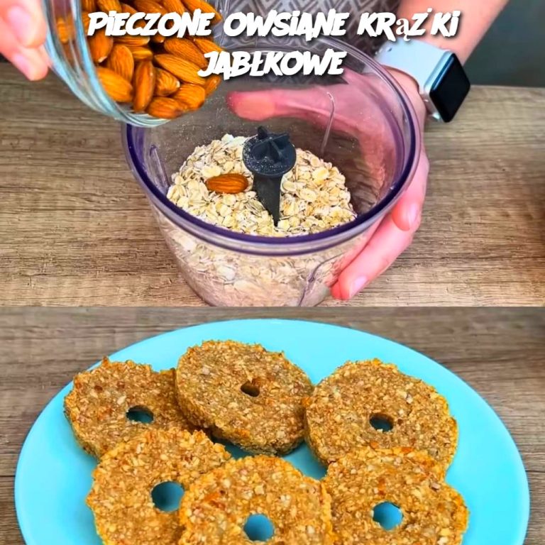 Pieczone owsiane krążki jabłkowe