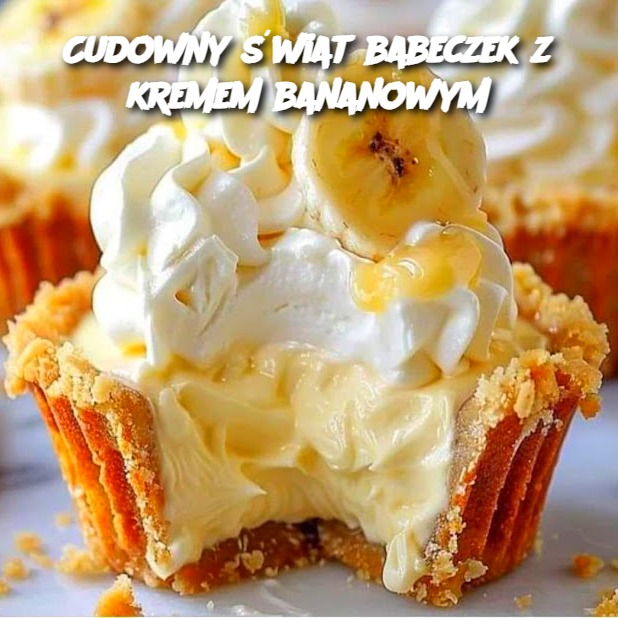 Cudowny świat babeczek z kremem bananowym