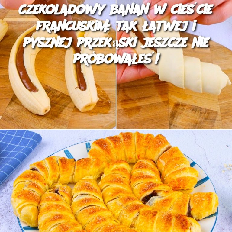 Czekoladowy banan w cieście francuskim: tak łatwej i pysznej przekąski jeszcze nie próbowałeś!