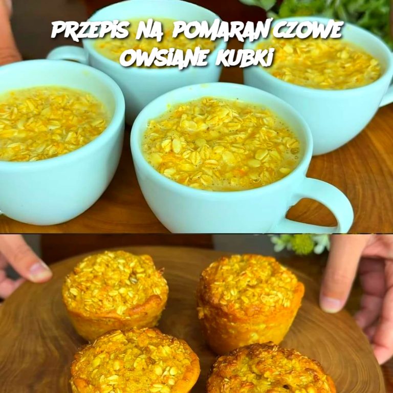 Przepis na pomarańczowe owsiane kubki