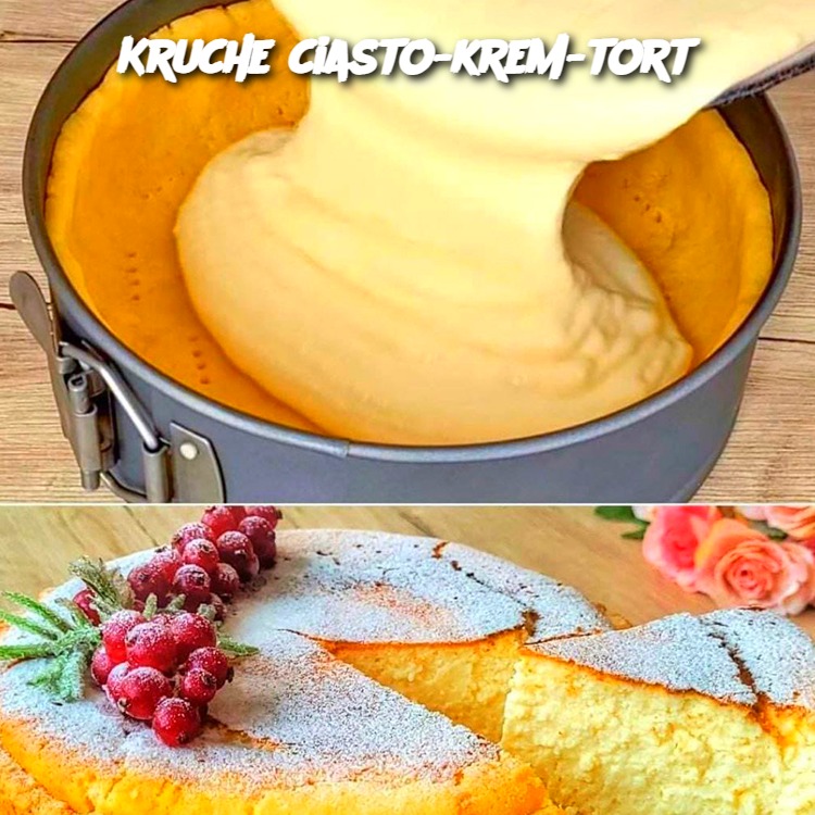 Kruche ciasto-krem-tort