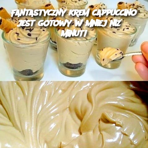 Fantastyczny krem cappuccino jest gotowy w mniej niż 5 minut!