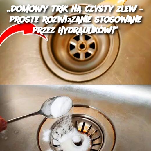 „Domowy trik na czysty zlew – proste rozwiązanie stosowane przez hydraulików!”