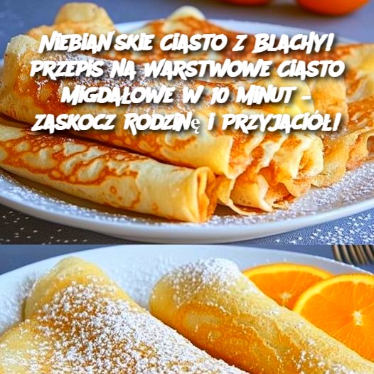 Niebiańskie Ciasto Z Blachy! Przepis na Warstwowe Ciasto Migdałowe w 10 Minut – Zaskocz Rodzinę i Przyjaciół!