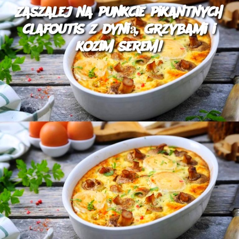 Zaszalej na punkcie pikantnych clafoutis z dynią, grzybami i kozim serem!