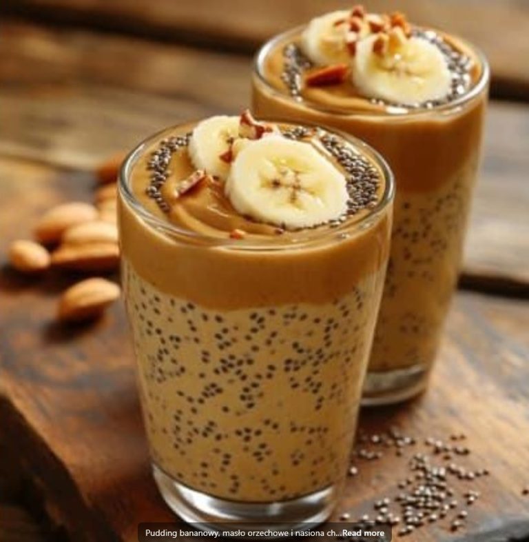 Pudding Bananowy z Masłem Orzechowym i Nasionami Chia – Zdrowy i Pyszny Deser!