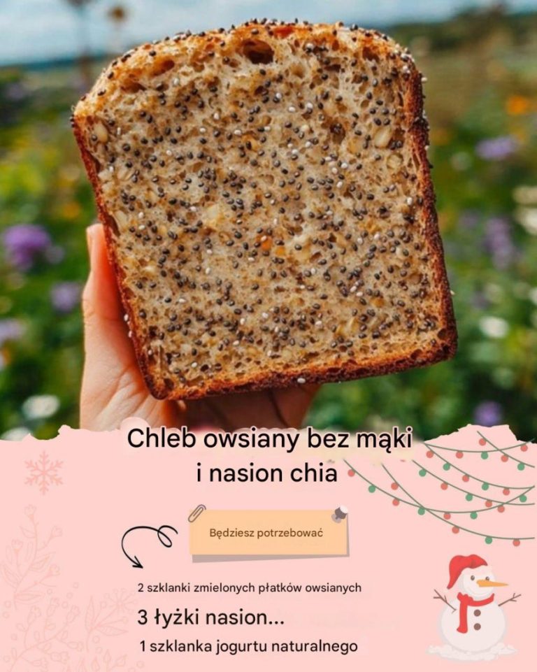 Chleb owsiany bez mąki i nasion chia