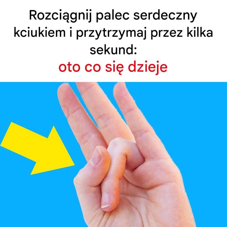 “Zaskakujący efekt: co się stanie, gdy naciśniesz palec serdeczny kciukiem?”