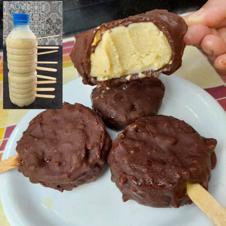 Domowe lody z polewą czekoladową (w stylu Magnum)