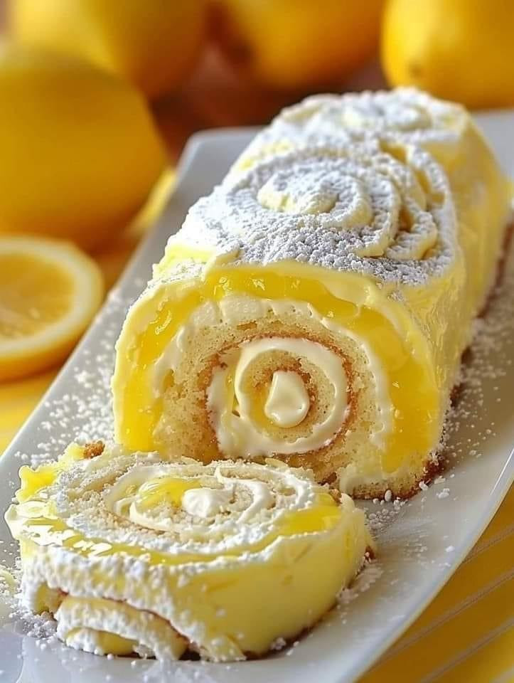 Ciasto Velvet Roll z Kremem Cytrynowym – Delikatna Przyjemność Smaku i Tekstury
