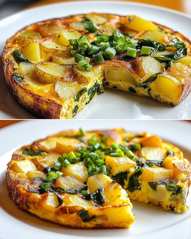 Frittata ze szpinakiem i ziemniakami